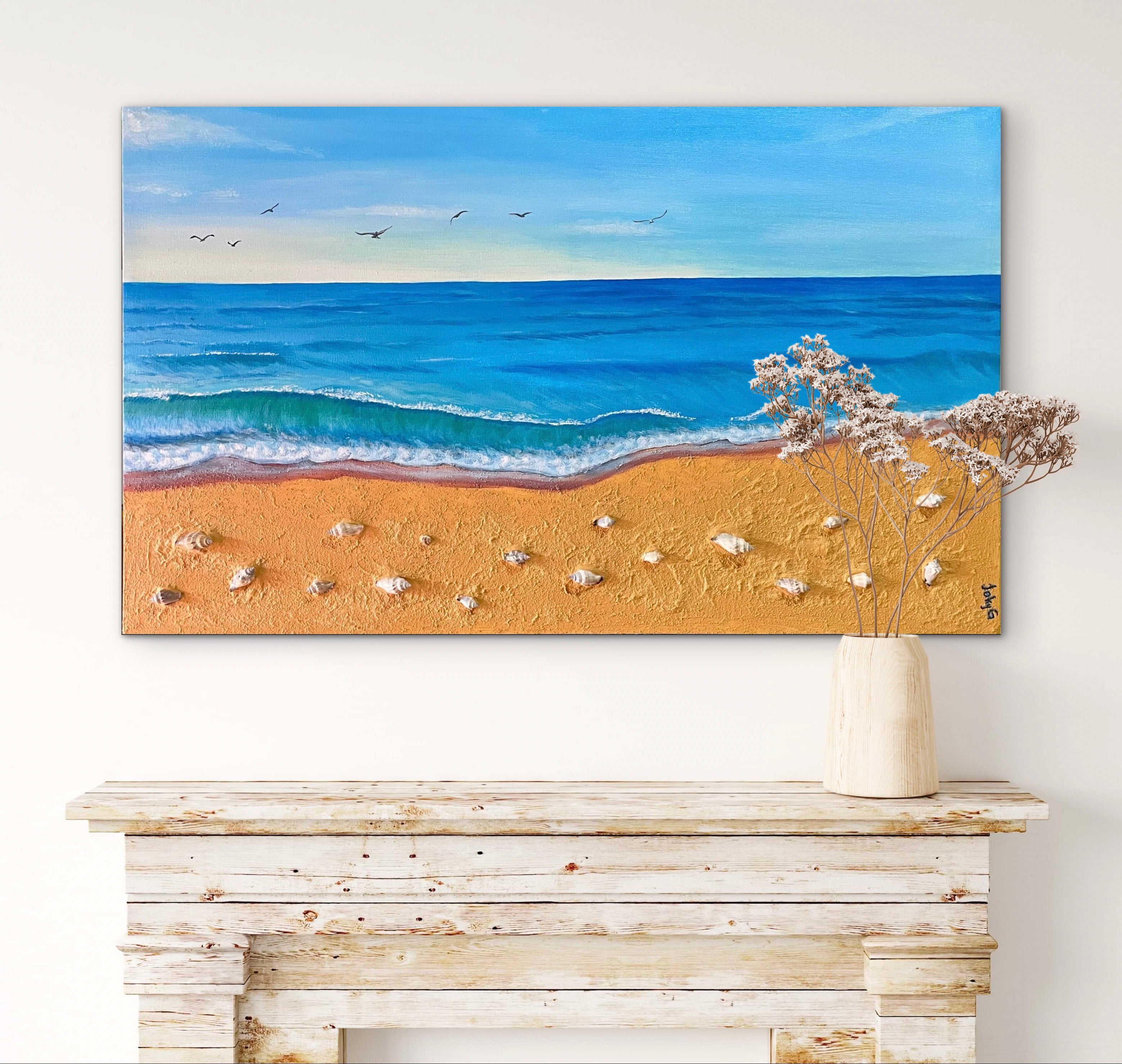 Pintura original con textura