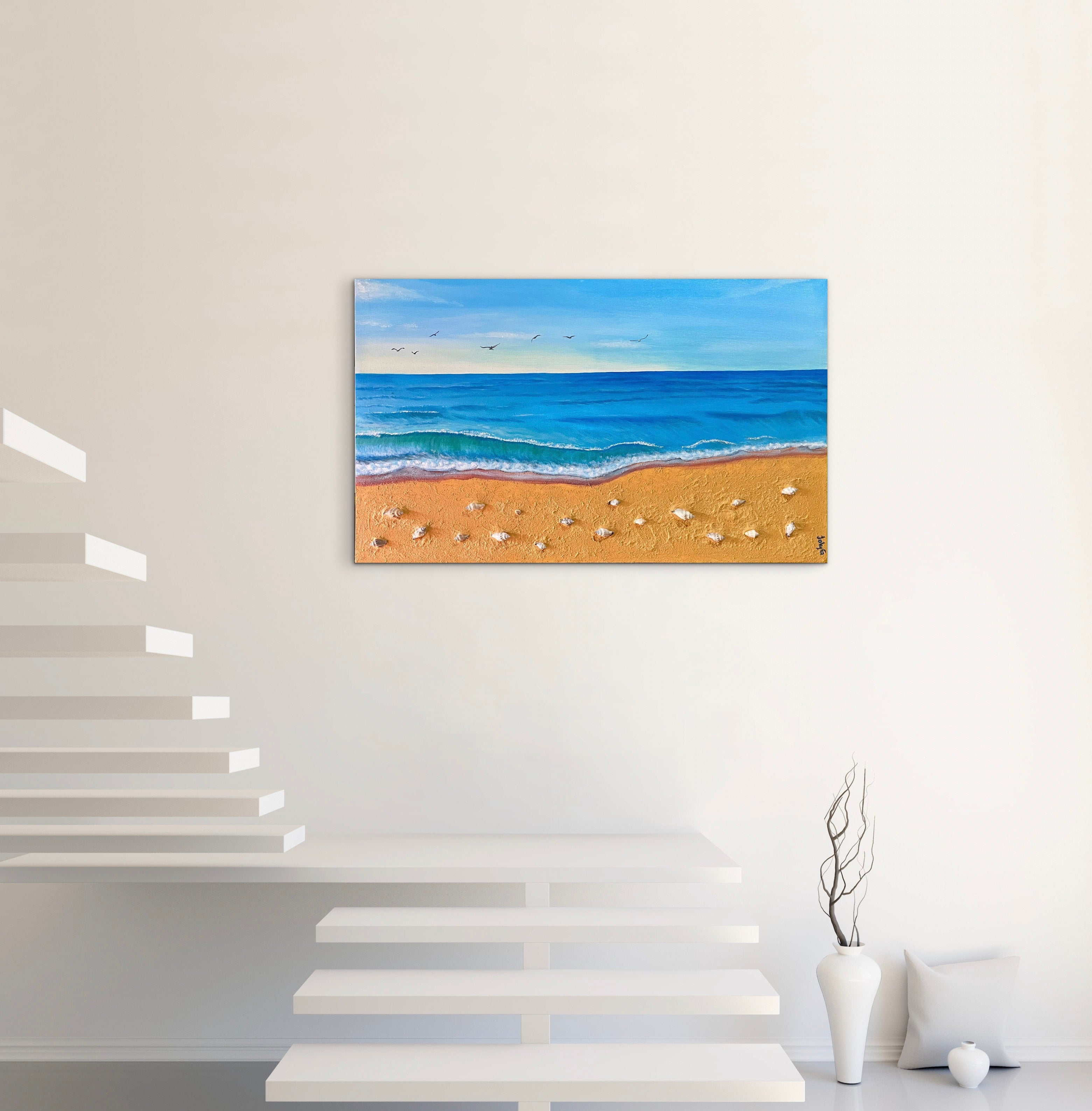 Pintura original con textura